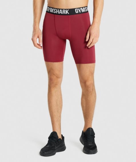 Men's Gymshark Element Baselayer Shorts Fuchsia | CA 6D5N0A